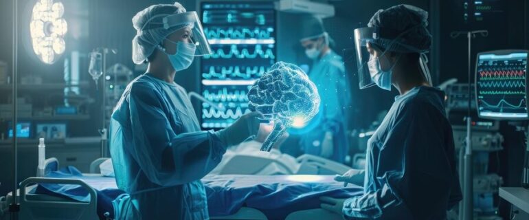 Medical AI analyzing patient scans for early detection