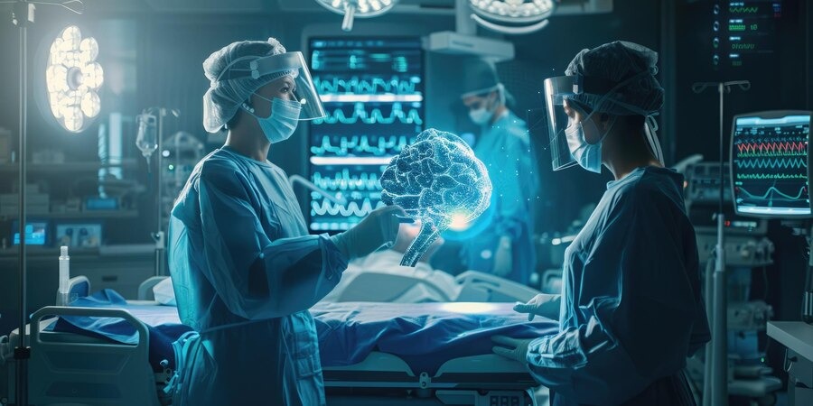 Medical AI analyzing patient scans for early detection